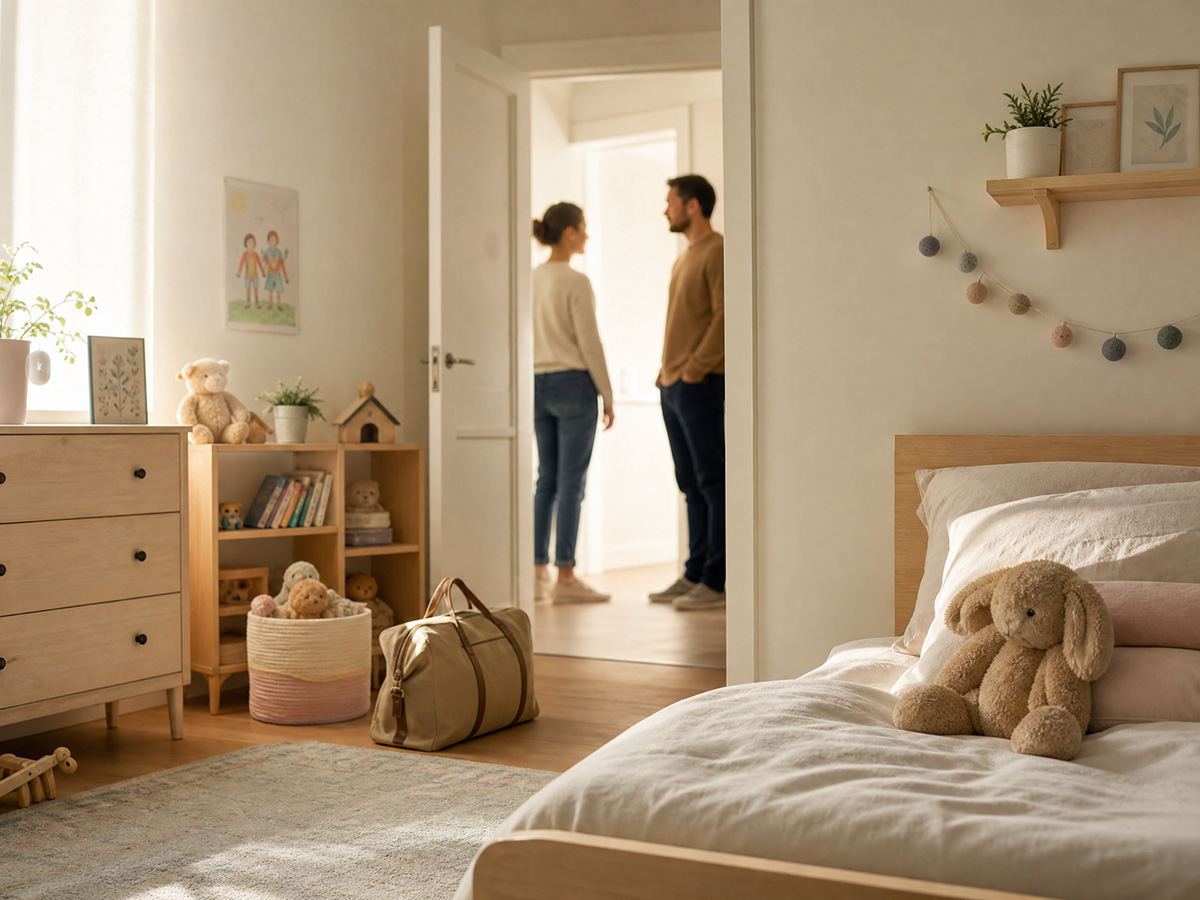 Liebevoll vorbereitetes Kinderzimmer für ein Pflegekind vor dem ersten Tag in der Pflegefamilie